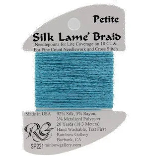 Petite Silk Lame SP221 Capri Breeze - The Flying Needles