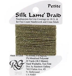 Petite Silk Lame SP103 Olive - The Flying Needles