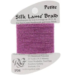 Petite Silk Lame SP246 Vintage Wine - The Flying Needles