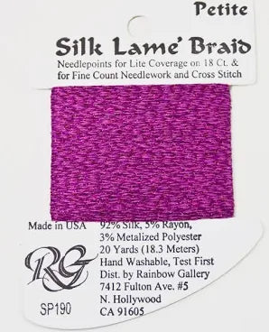 Petite Silk Lame SP190 Purple Orchid - The Flying Needles