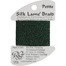Petite Silk Lame SP56 Forest Green - The Flying Needles