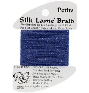 Petite Silk Lame SP15 Dark Blue - The Flying Needles