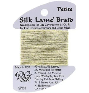 Petite Silk Lame SP104 Soft Yellow - The Flying Needles