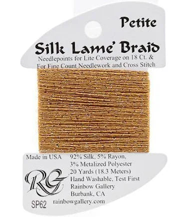 Petite Silk Lame SP62 Dark Sand Gold - The Flying Needles
