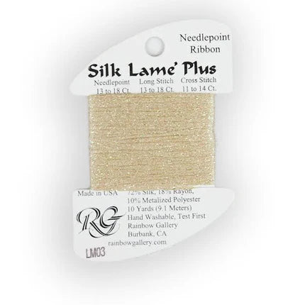 Silk Lame Plus LM03 Ecru - The Flying Needles