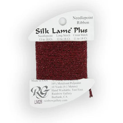 Silk Lame Plus LM28 Burgundy - The Flying Needles