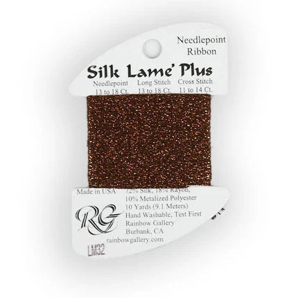 Silk Lame Plus LM32 Coffee - The Flying Needles