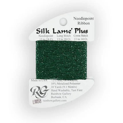 Silk Lame Plus LM58 Dark Christmas Green - The Flying Needles