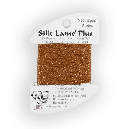 Silk Lame Plus LM62 Dark Sand Gold - The Flying Needles