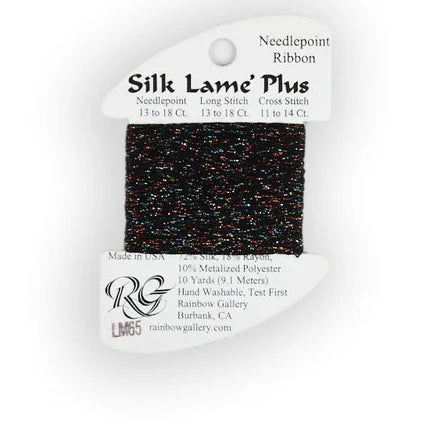 Silk Lame Plus LM65 Black Sparkle - The Flying Needles