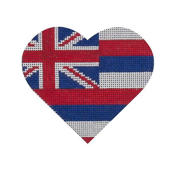 Hawaii Flag Heart