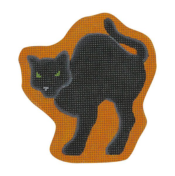 Arched Black Cat