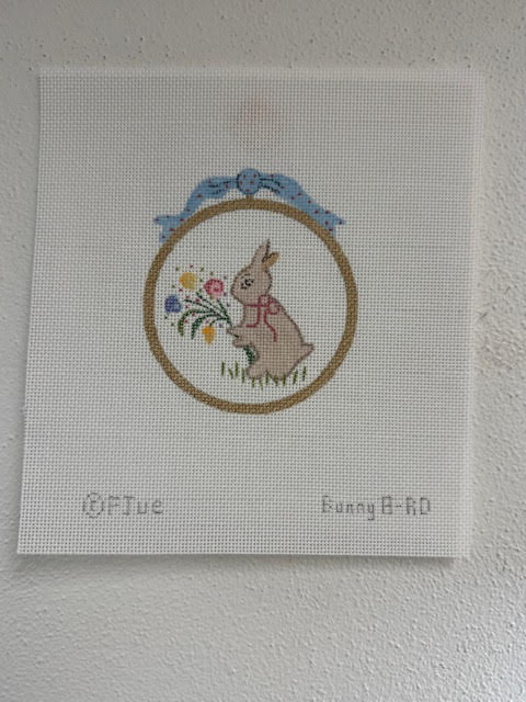 Round Floral Bunny - The Flying Needles