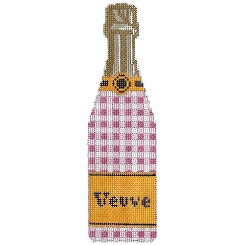 Pink Gingham Veuve Bottle - The Flying Needles