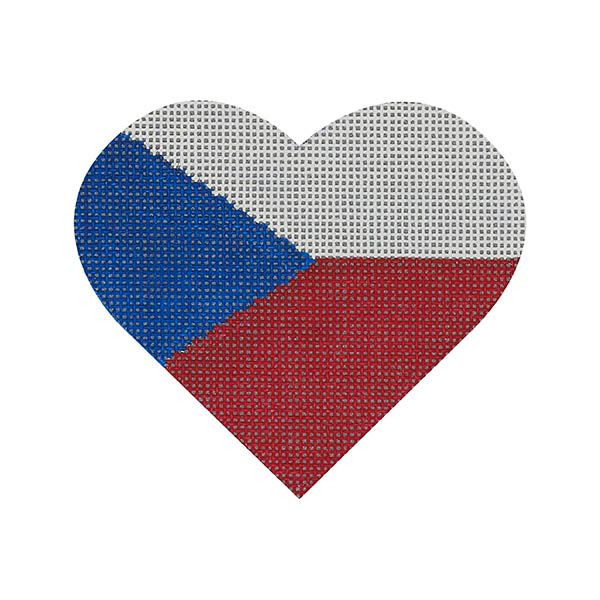 Czech Republic Flag Heart