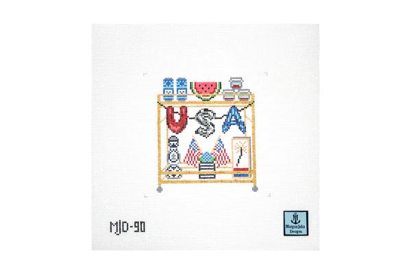 4th of July Bar Cart - The Flying Needles