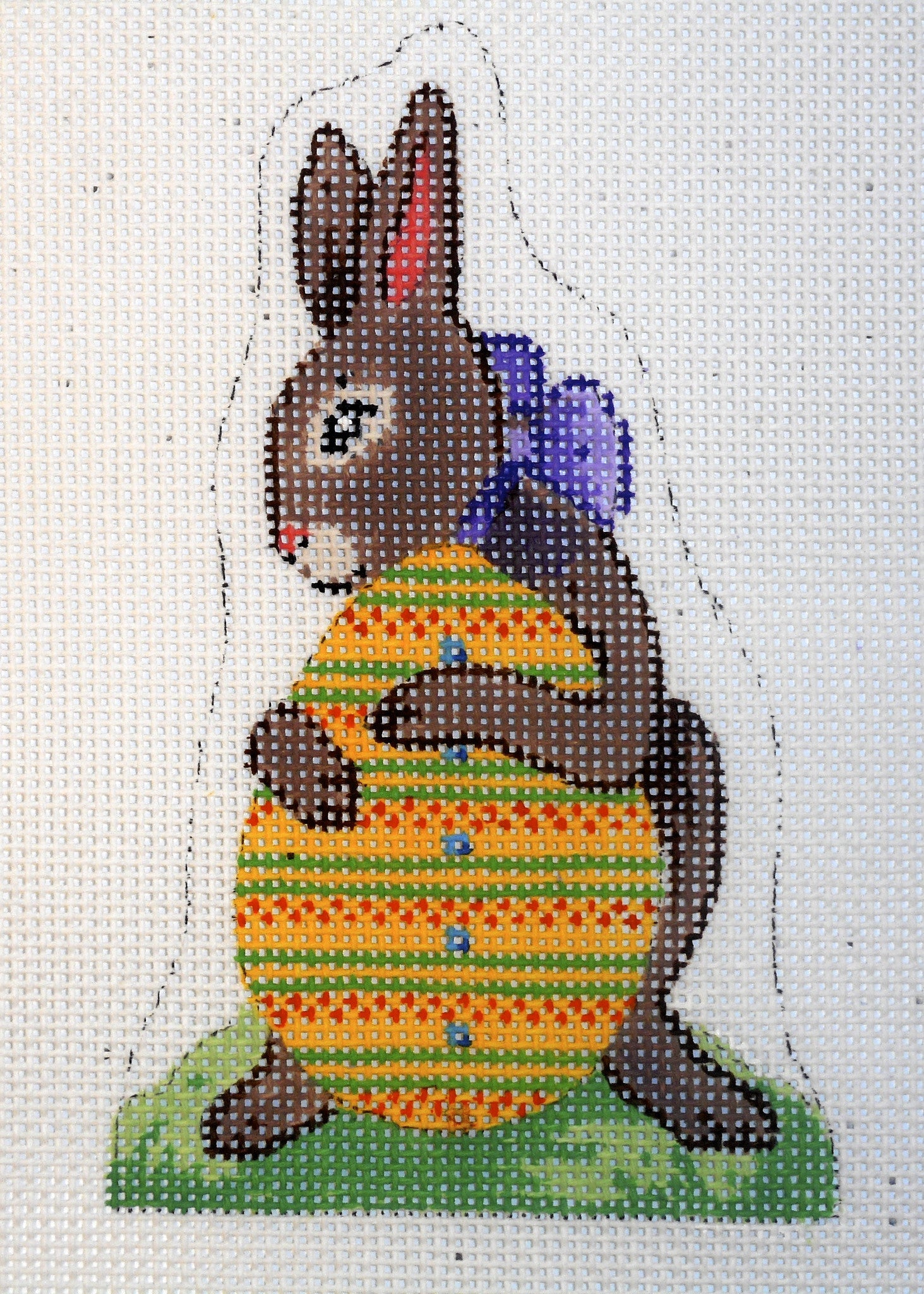 Chocolate Easter Bunny Hugging Egg - The Flying Needles