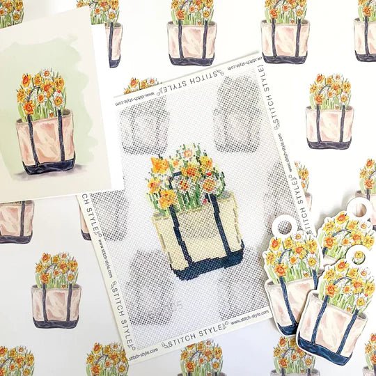 Daffodil Boat Tote - The Flying Needles