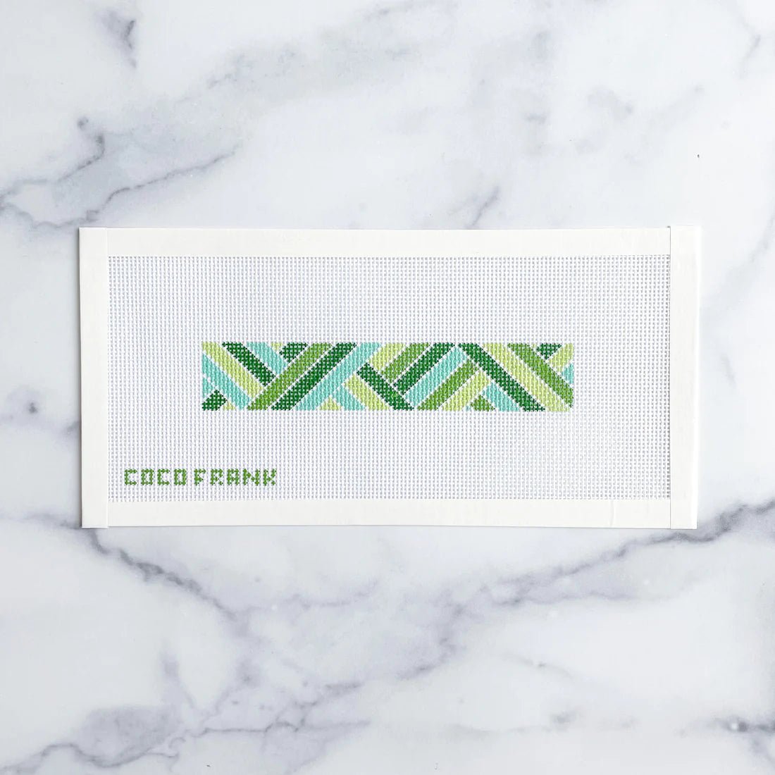 Diagonals Keychain Green - The Flying Needles