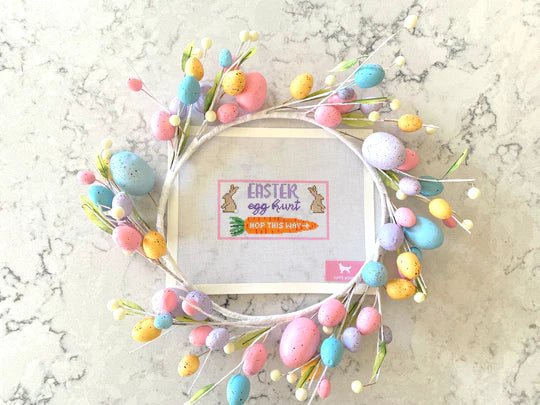 Easter Egg Hunt Sign - The Flying Needles