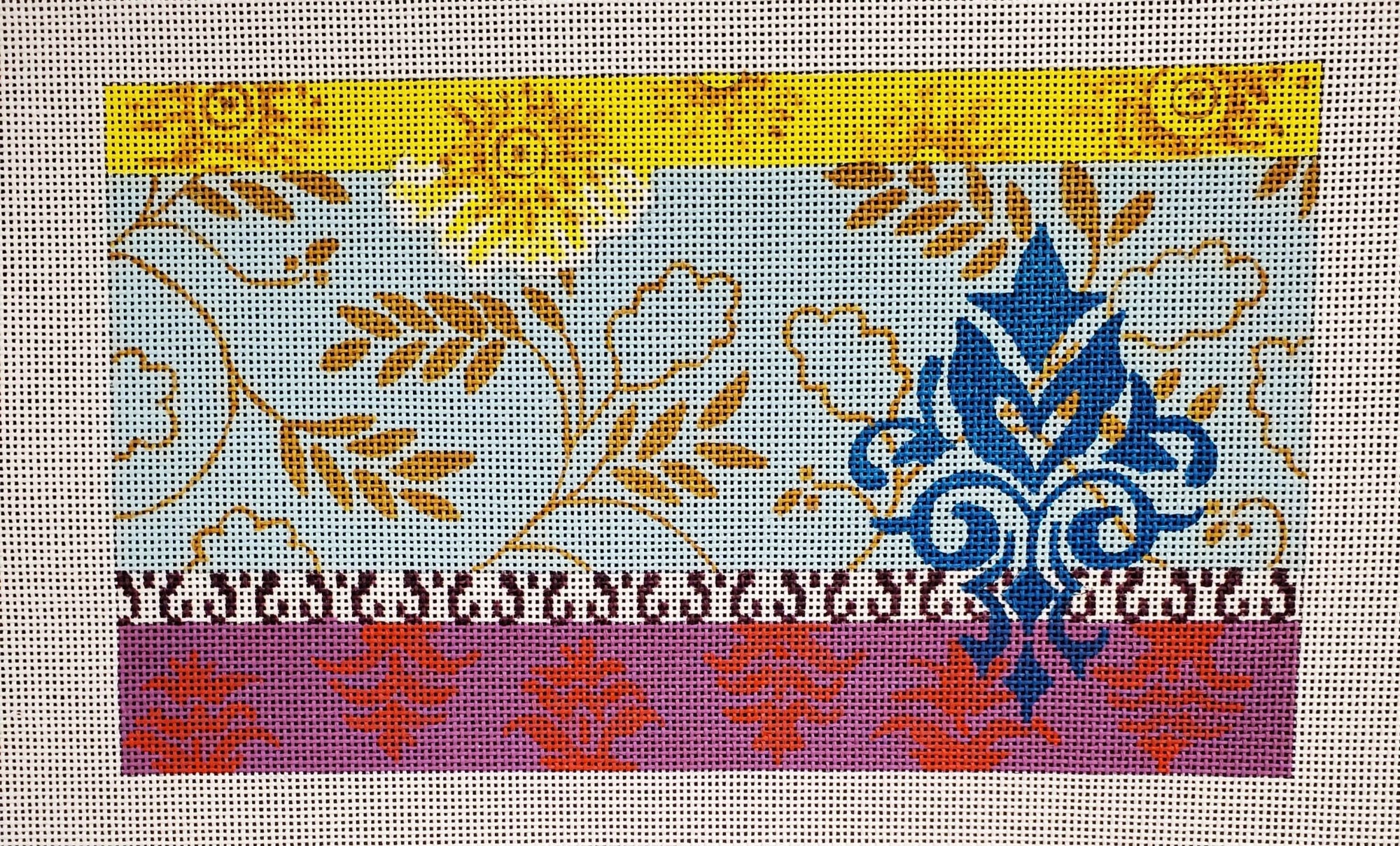 Floral Pattern Clutch - The Flying Needles