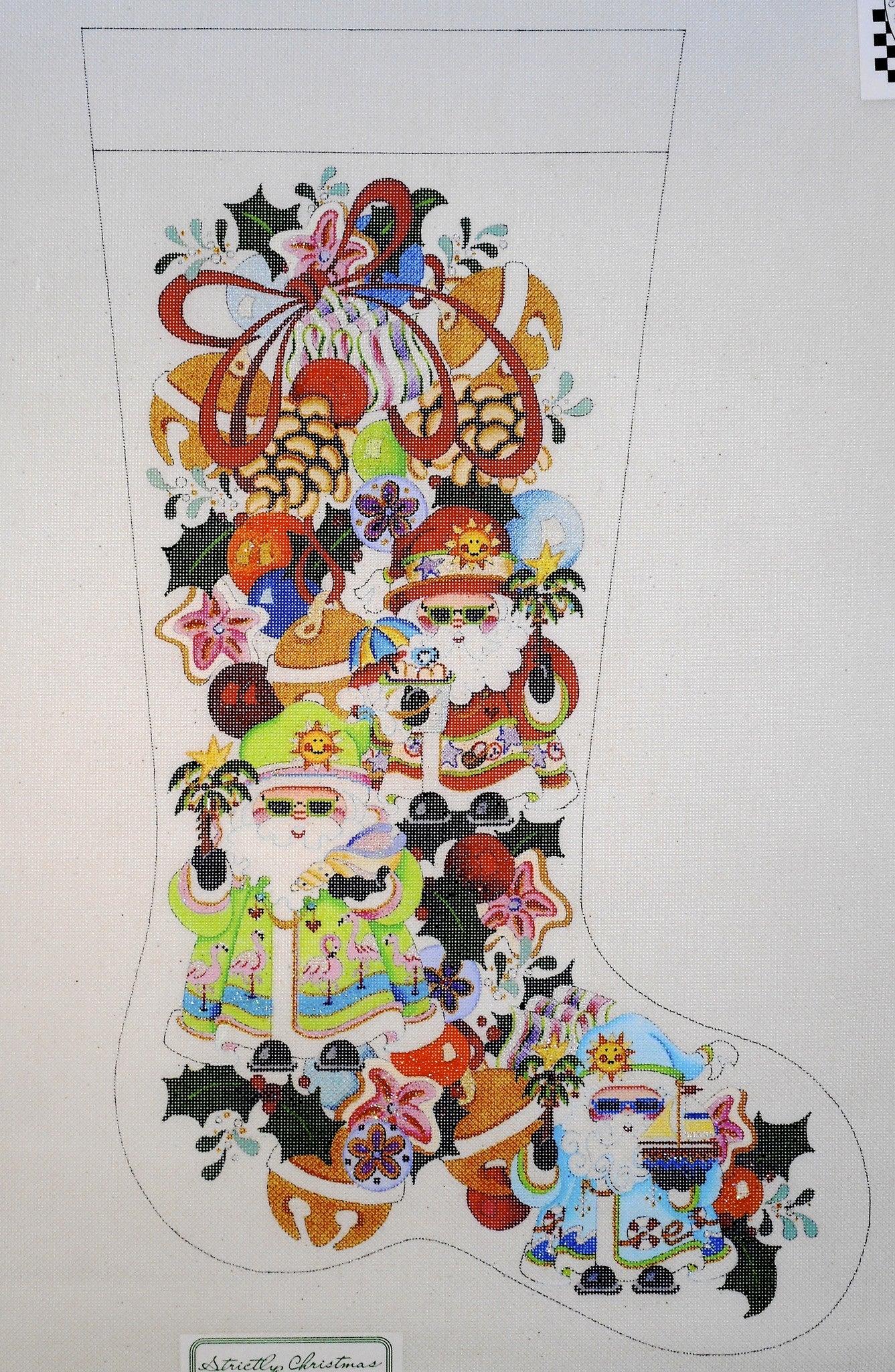 Strictly Christmas Designs CS-462  Florida Santa Stocking