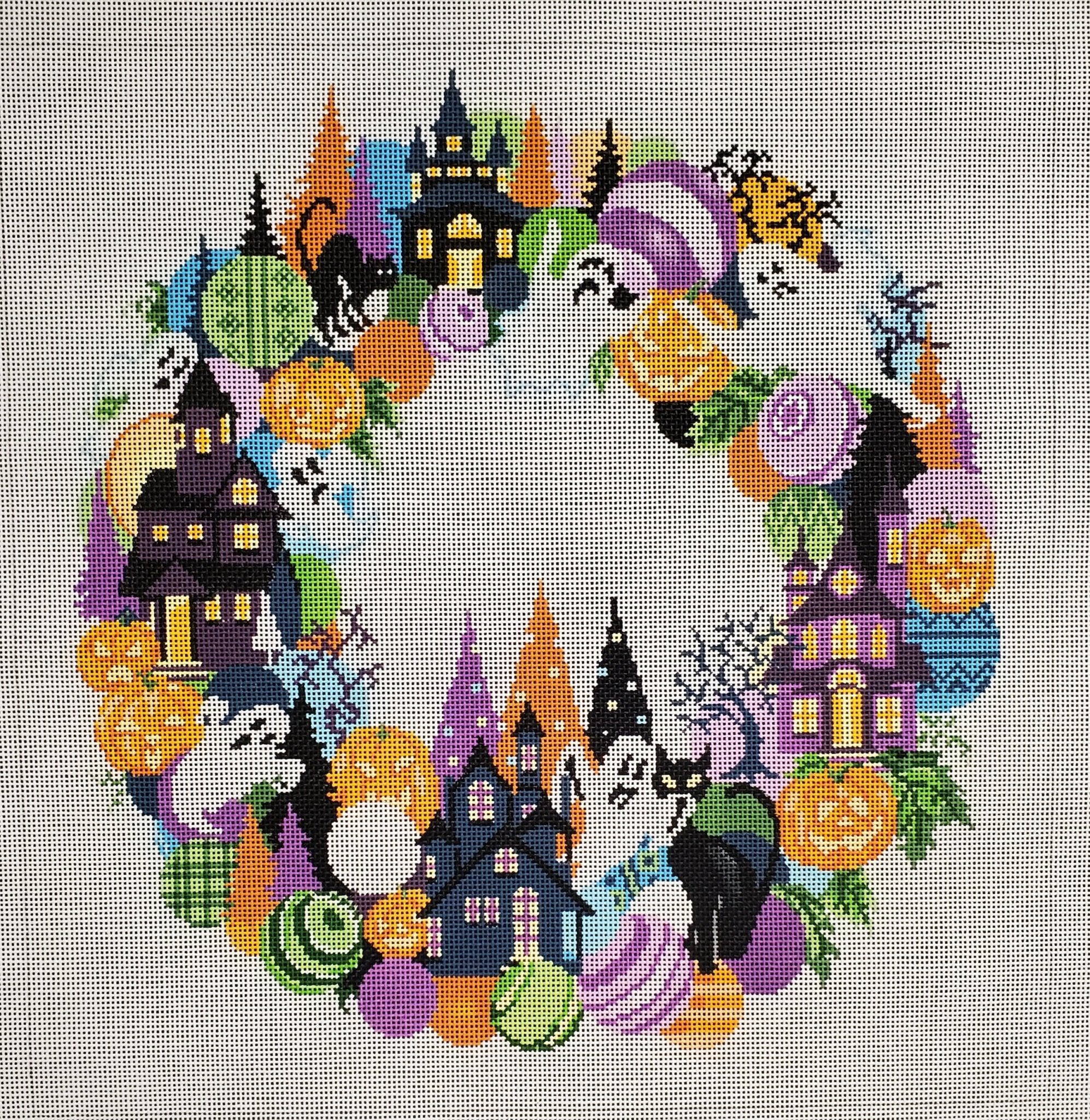 Halloween Wreath - The Flying Needles