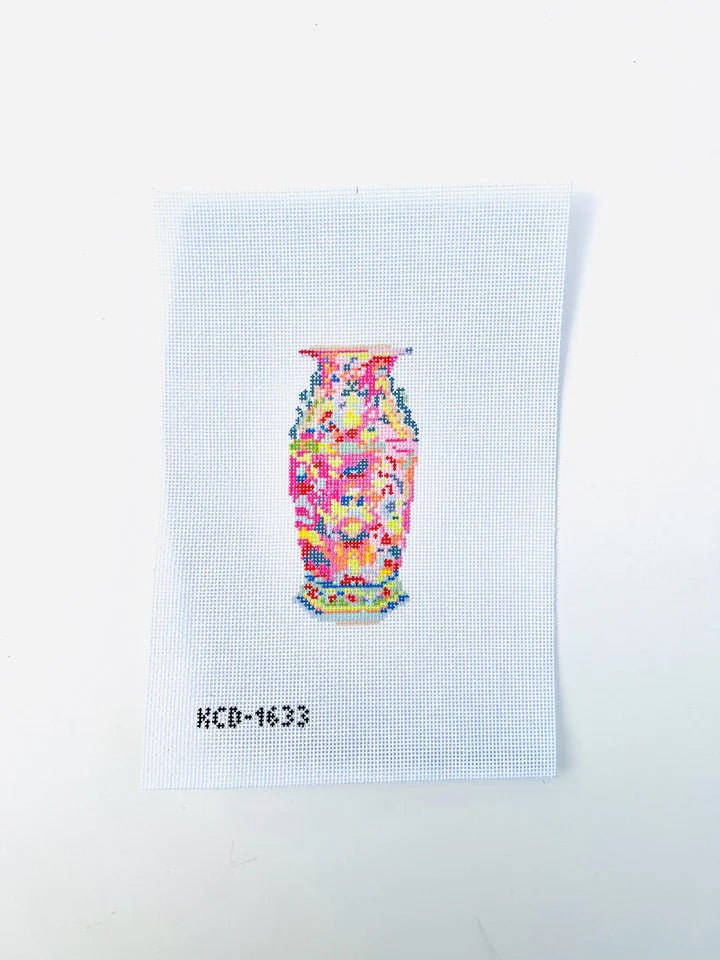 Haute Chinoserie Pink Canvas - The Flying Needles