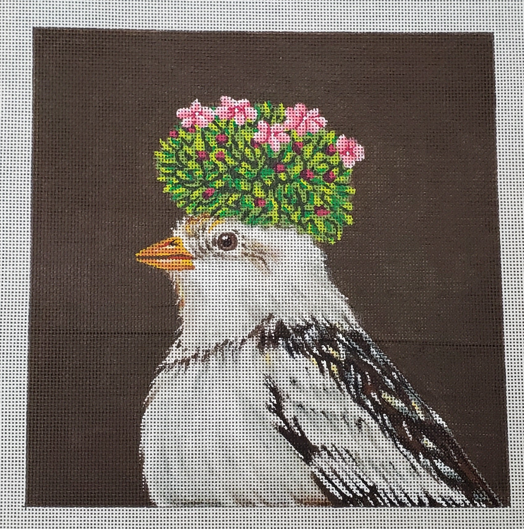 Howard - Snow Bunting w/Moss - The Flying Needles