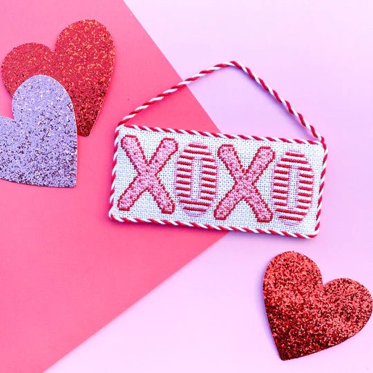 Hugs and Kisses Ornament with Stitch Guide - The Flying Needles