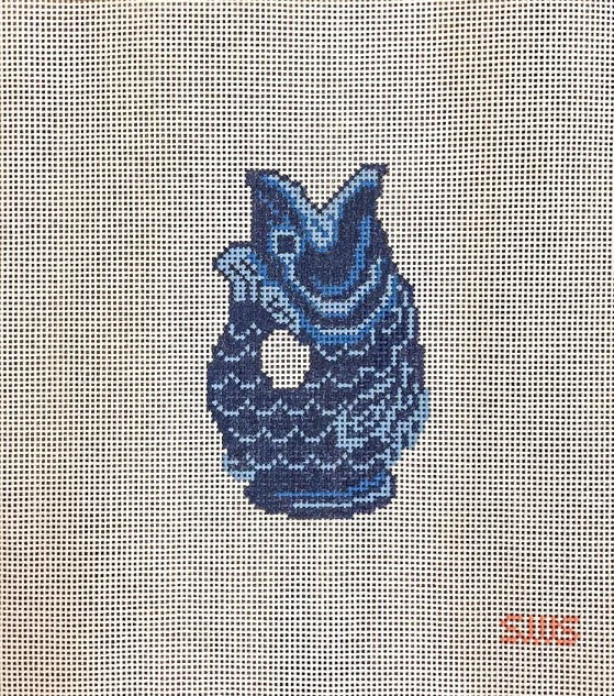 Navy Fish Pitcher - The Flying Needles