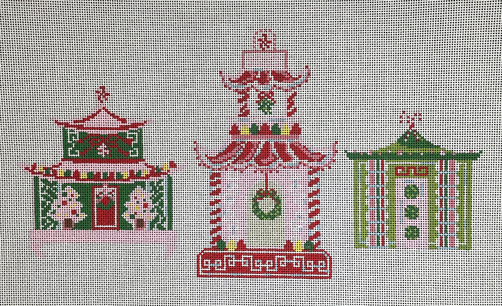 Pagoda Bolster Pillow - The Flying Needles