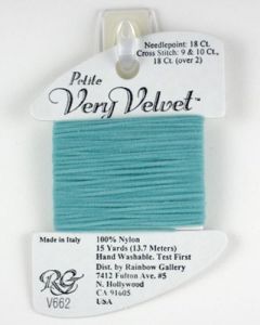 Petite Very Velvet 662 Green Aqua - The Flying Needles