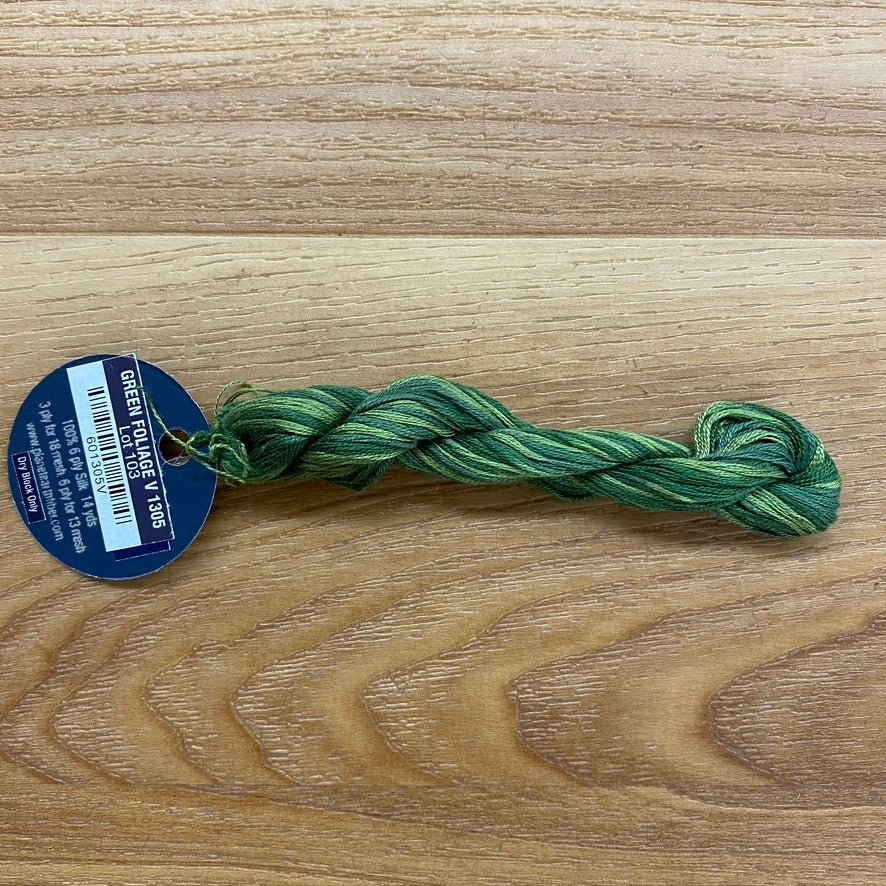 Planet Earth 6 Ply V1305 Green Foliage - The Flying Needles