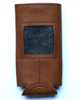 Self-Finishing Leather Can Cozy, Slim 12 oz can - The Flying Needles