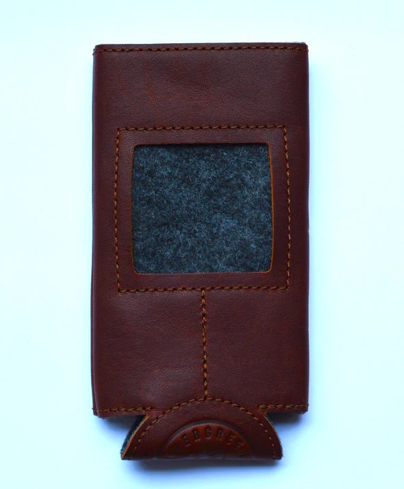 Self-Finishing Leather Can Cozy, Slim 12 oz can - The Flying Needles