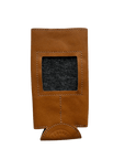 Self-Finishing Leather Can Cozy, Slim 12 oz can - The Flying Needles
