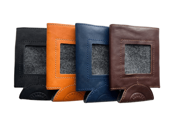 Self-Finishing Leather Can Cozy, Standard Can - The Flying Needles