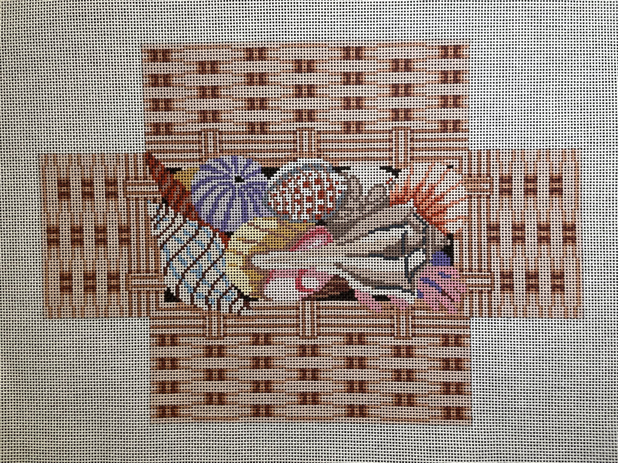 Shell in Basket Brick Cover - The Flying Needles