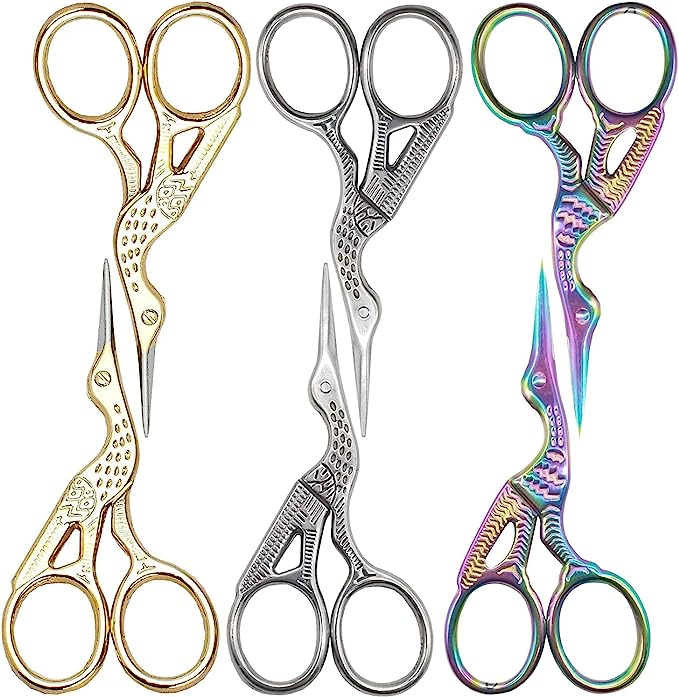 Stork Embroidery Scissors - The Flying Needles