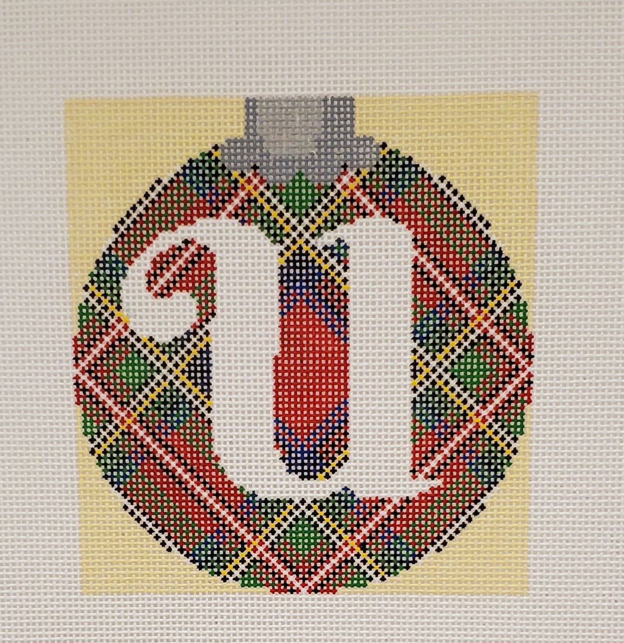 Tartan Initial Ornament - U - The Flying Needles