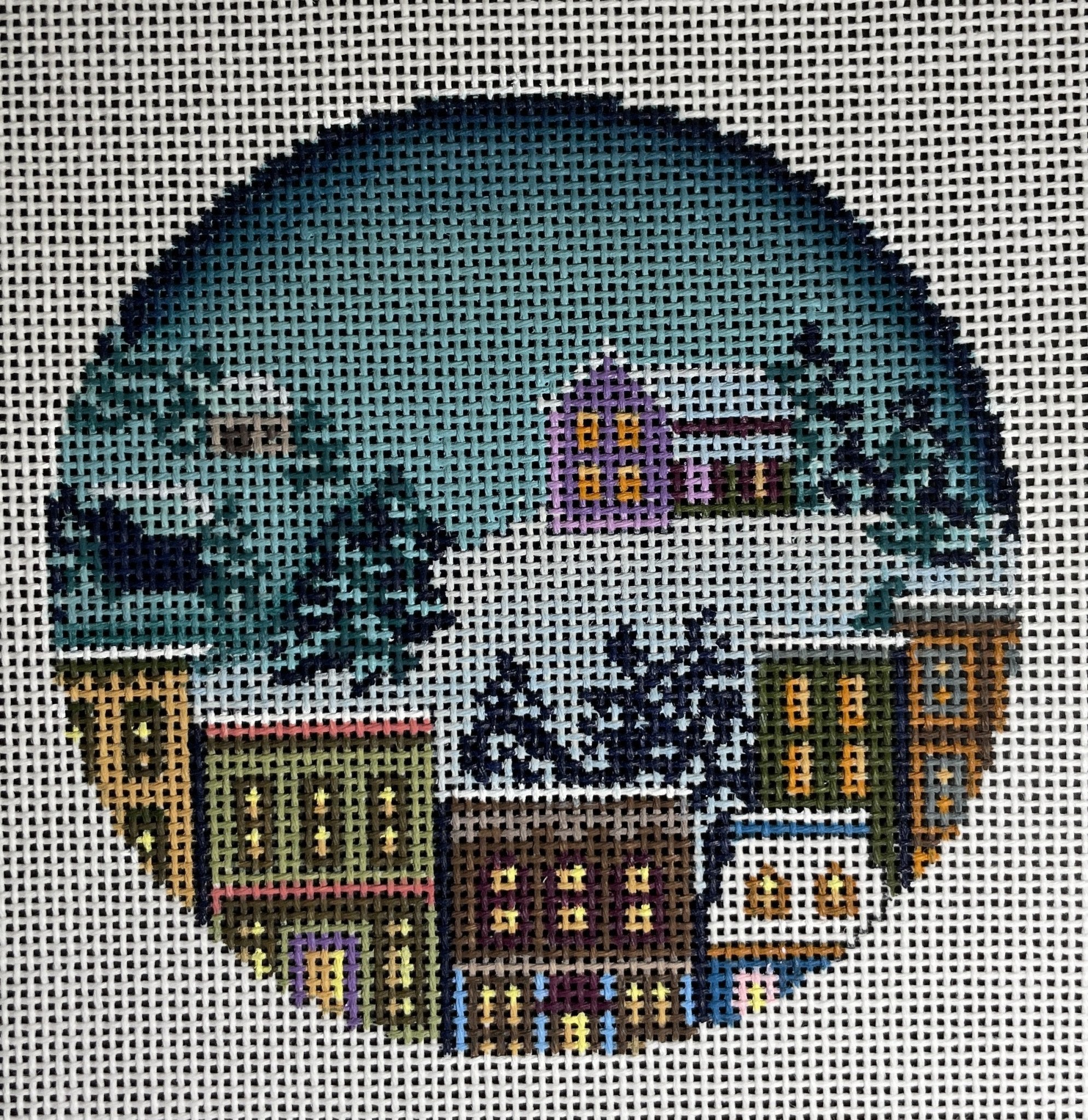 Winter Scape Ornament - The Flying Needles